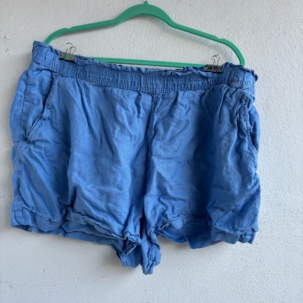 H&M Light Blue Women's Linen Shorts